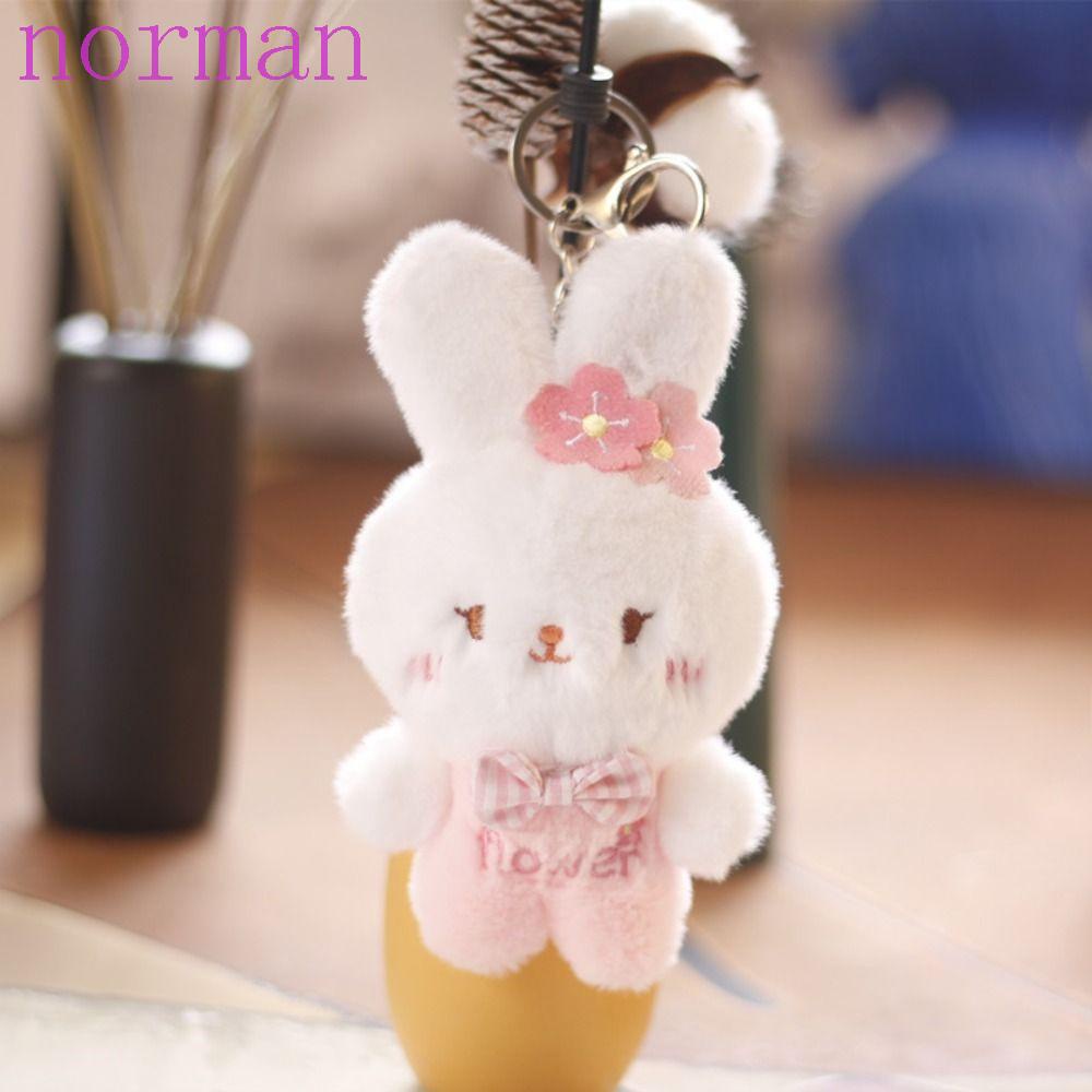 Móc Khóa Hình Thỏ NORMAN Bằng PP Cotton Độc Đáo Sáng Tạo Giá Đỡ