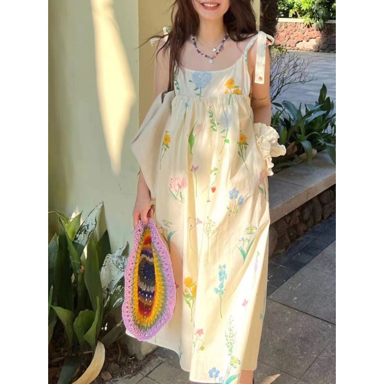 Đầm In Hoa Thời Trang Mùa Hè Dành Cho Nữ