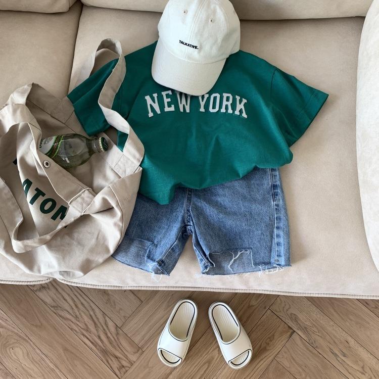 Quần Jeans Lửng Thời Trang Dành Cho Bé Trai