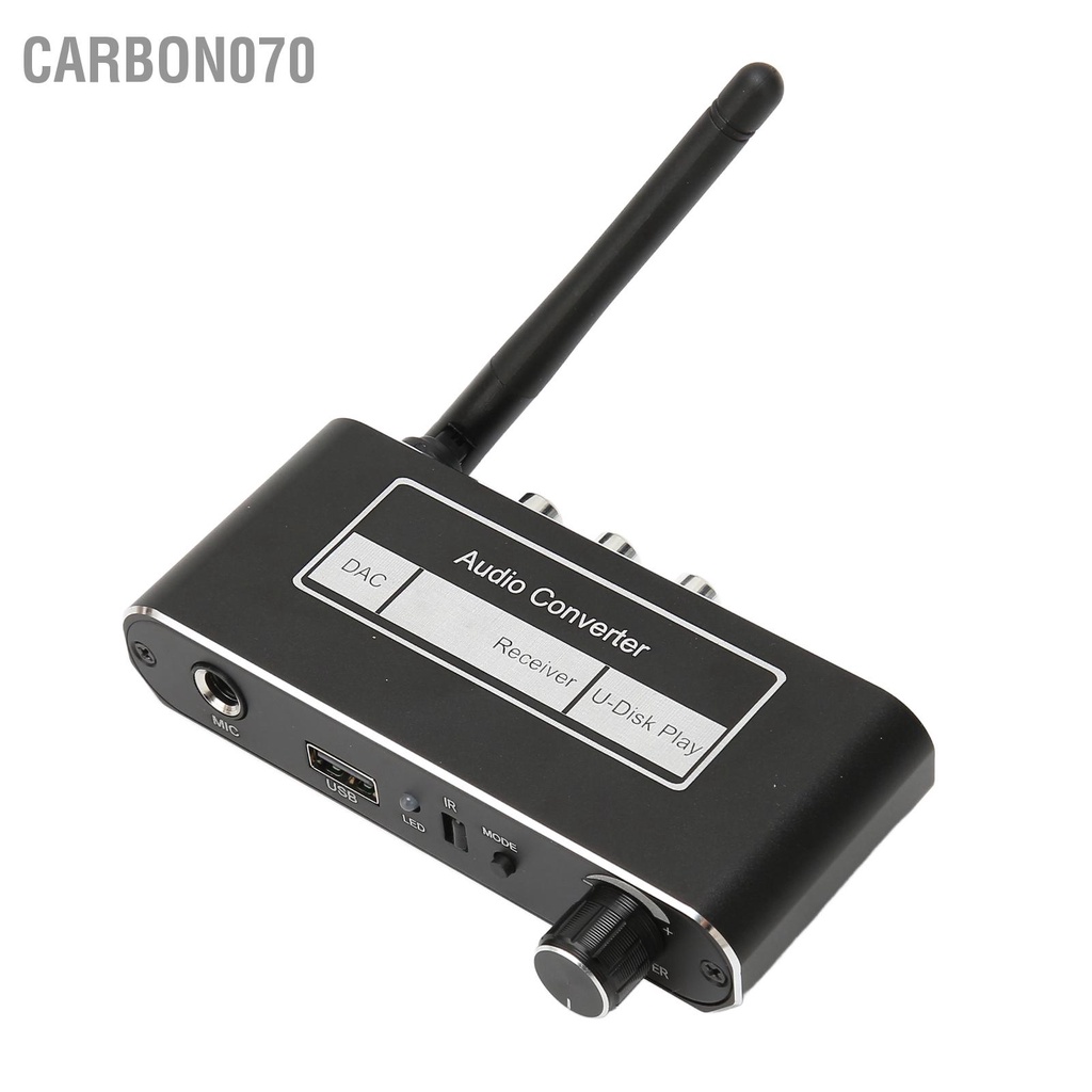 Carbon070 Bộ thu âm thanh mini Bluetooth 5.2 Hỗ trợ HiFi điều khiển từ xa U Disk chuyển đổi lossless để giải trí