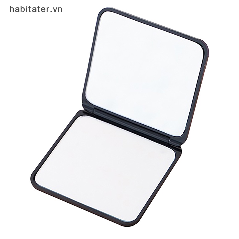Gương Trang Điểm Mini Hình Vuông Gấp Gọn Tiện Dụng