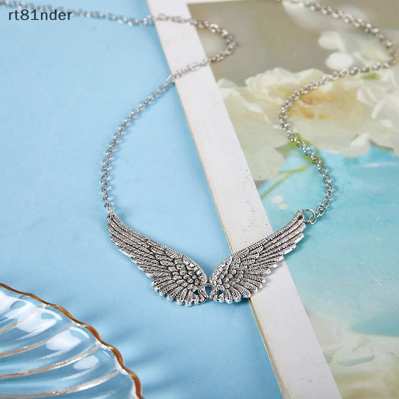Rt Vòng Cổ Choker Bằng Hợp Kim Mặt Hình Cánh Thiên Thần Phong Cách Vintage Thời Trang Cho Nữ