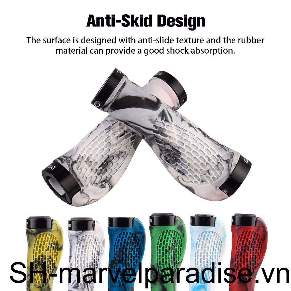 Bộ 2 Vỏ Bọc Tay Lái Xe Đạp Bằng Cao Su Chống Trượt Chống Sốc
