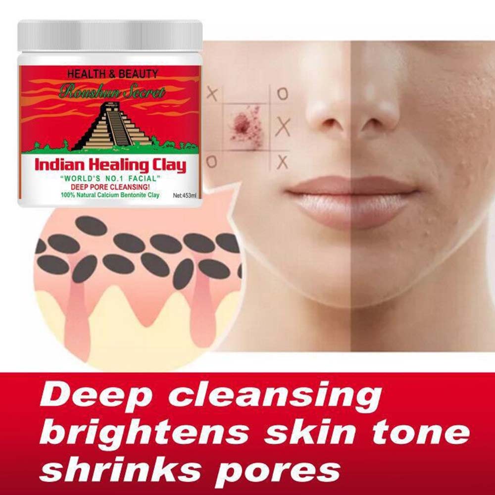 Aztec Secret - Indian Healing Clay - 1 lb , Deep Pore Cleansing Facial & Body Mask, Natural Calcium Bentonite Clay