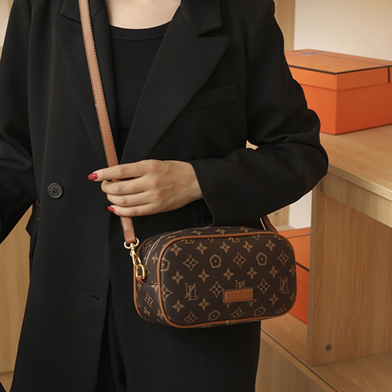 Túi Đeo Vai Hình Vuông Cỡ Nhỏ Phong Cách Pháp Cổ Điển Sang Trọng Thời Trang Cho Nữ