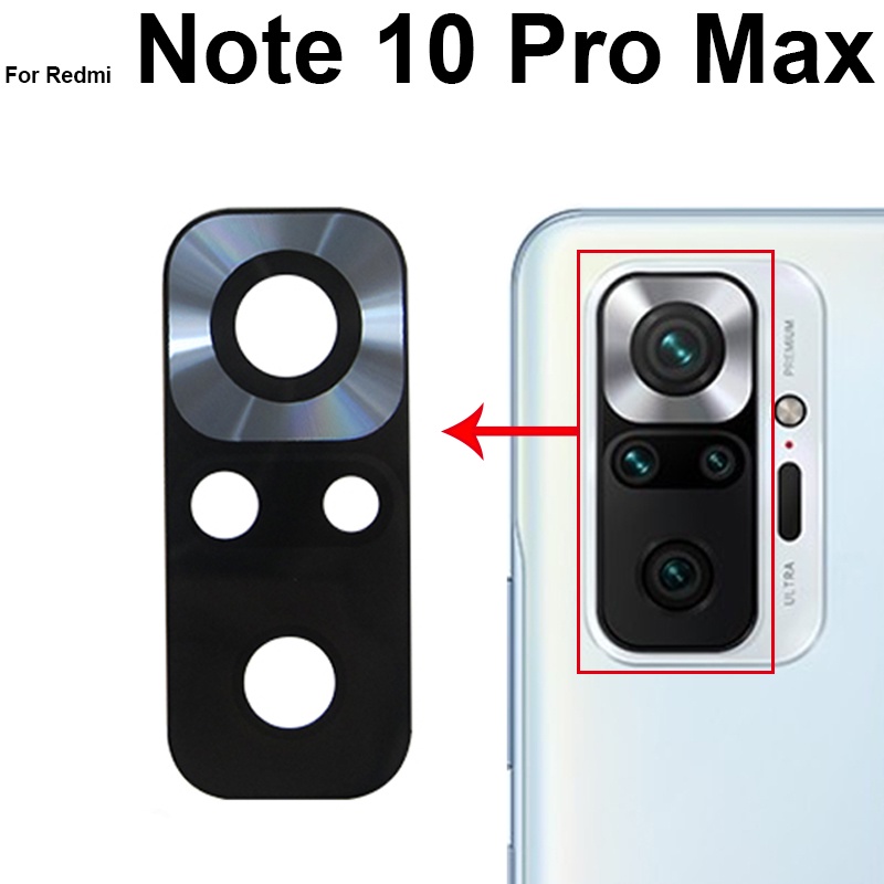 Thấu Kính Camera Sau Chính Kèm Miếng Dán Thay Thế Chuyên Dụng Dành Cho Xiaomi Redmi 10 Note 10 Pro Max Note 10S 10T 10 5G