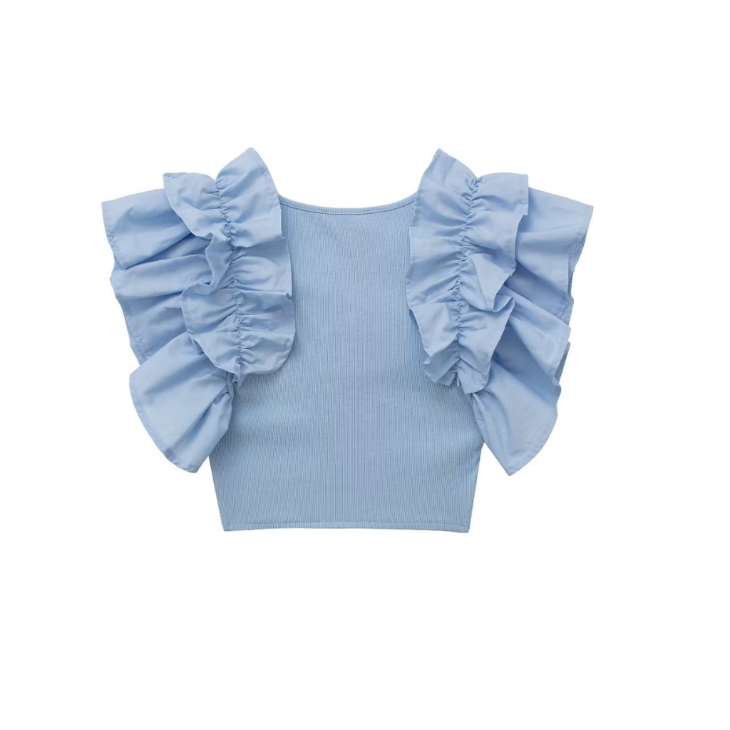 Uibey Áo Vest Lưng Cao Xếp Chồng Lên Nhau UIBEY 096