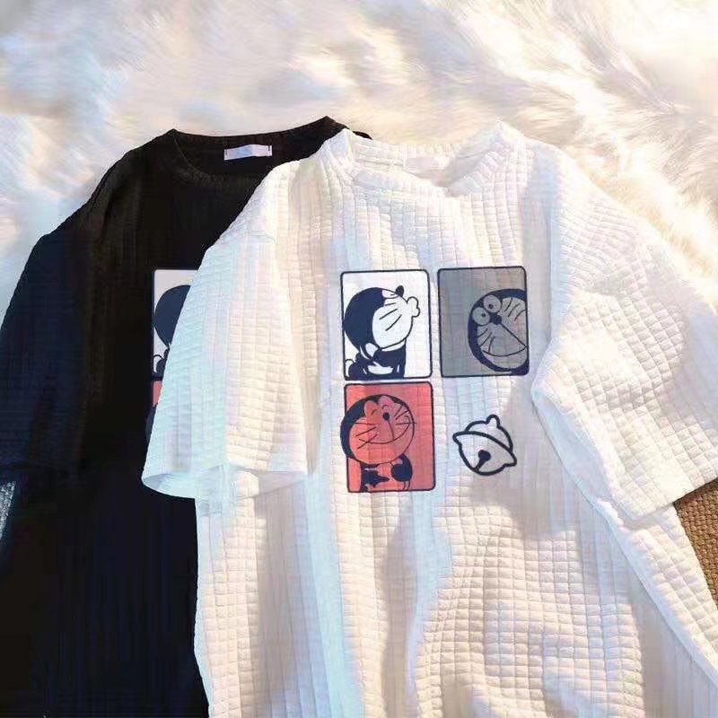 【m-5xl】áo thun tay fashion cotton simple ngắn dáng rộng plus phong cách hàn quốc thời trang cho nam mùa hè thư giãn phong cách đơn giản vòng cổ phim hoạt hình mẫu chất lượng cao trang chủ cảm giác thiết kế nhỏ tình nhân tương tự
