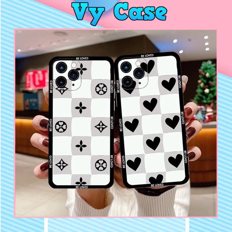 Ốp lưng in hình trái tim viền chữ độc đáo giả lp 13 5s/6/6plus/6s/6splus/7/7plus/8/8plus/x/xr/xs/11/12/pro/promax