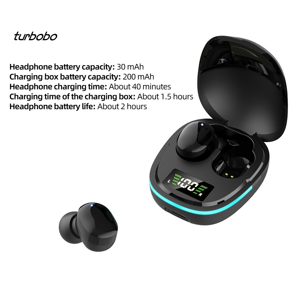 Tai Nghe Nhét Tai Không Dây Bluetooth G9S Tích Hợp Đèn Led Hiển Thị Cảm Ứng Chất Lượng Cao