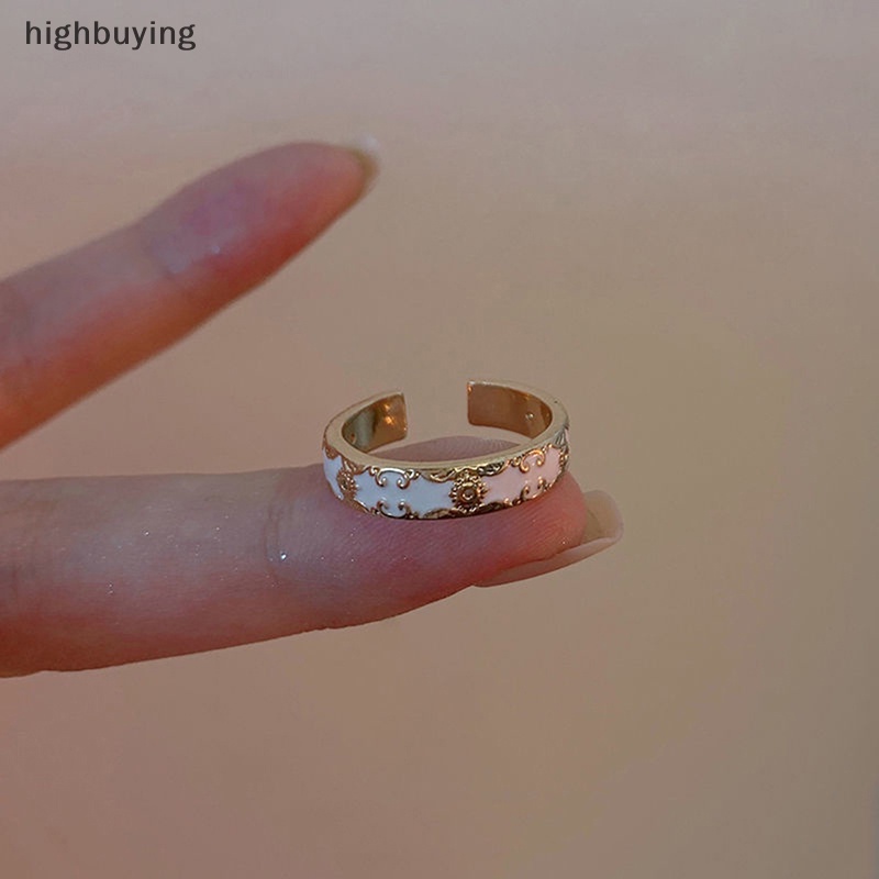 Hbvn Belle Nhẫn Hở Màu Sắc Thời Trang Vintage Tinh Tế Phù Hợp Với Cặp Đôi