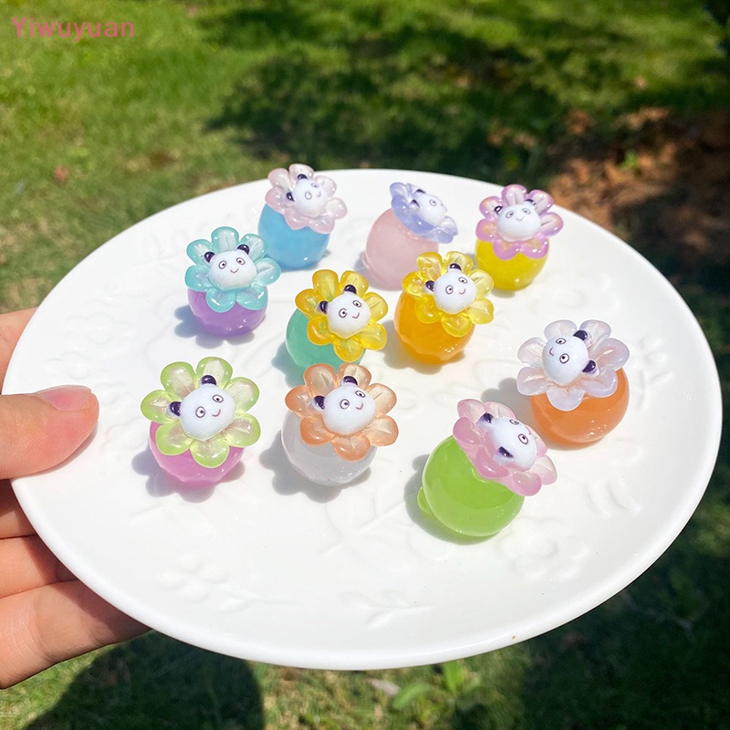 1 Tượng Gấu Trúc / Ong Mini Phát Sáng Trang Trí Tiểu Cảnh Mới