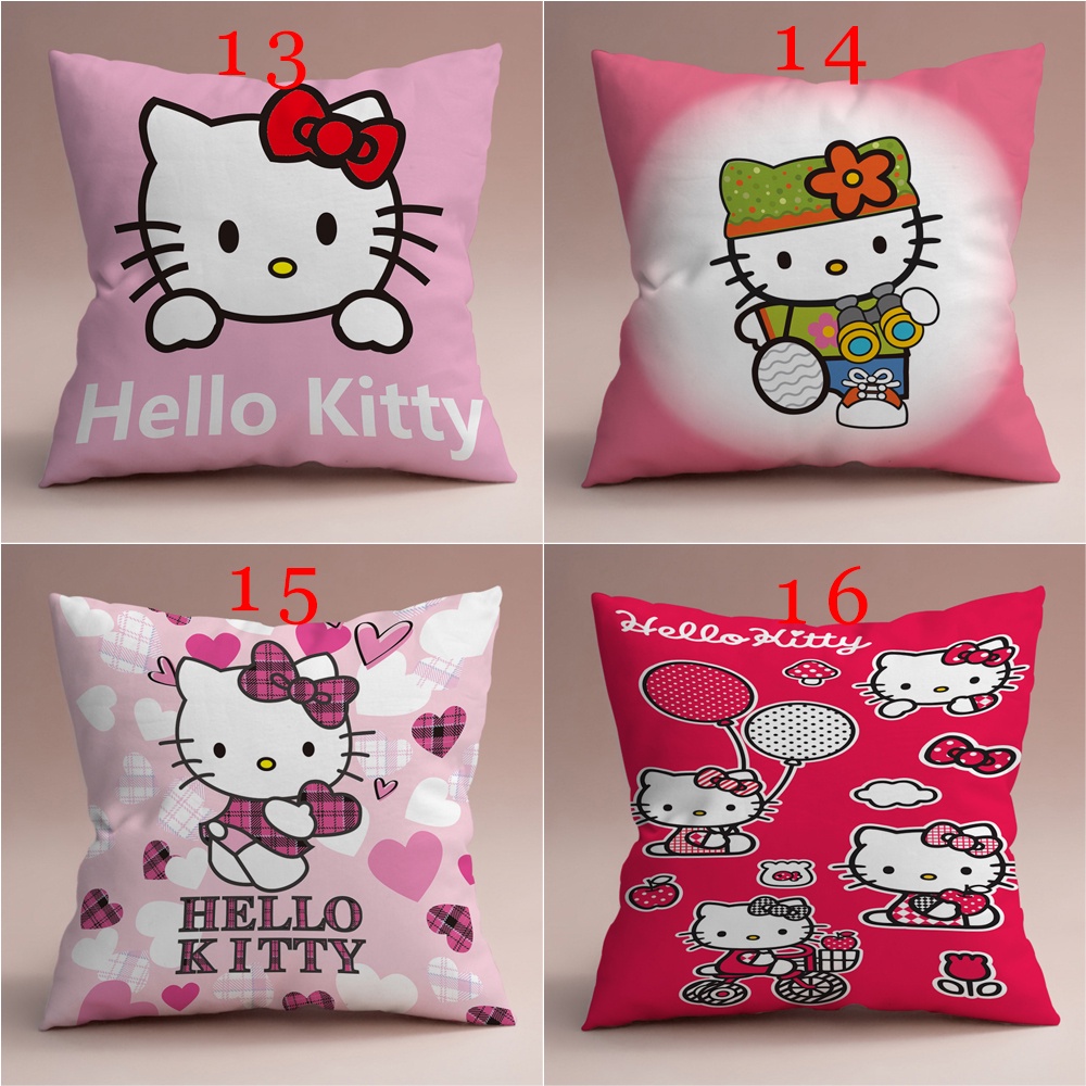 Vỏ Áo Gối Sofa Trang Trí Hình Hello Kitty Dễ Thương