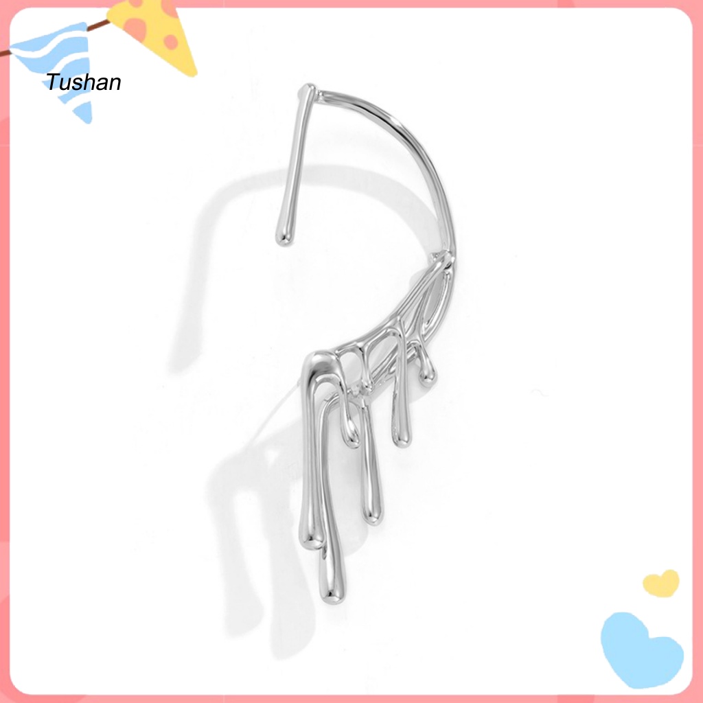 Khuyên Vành Tai Hình Đuôi Cá 3D Đính Đá Thời Trang Cho Nữ