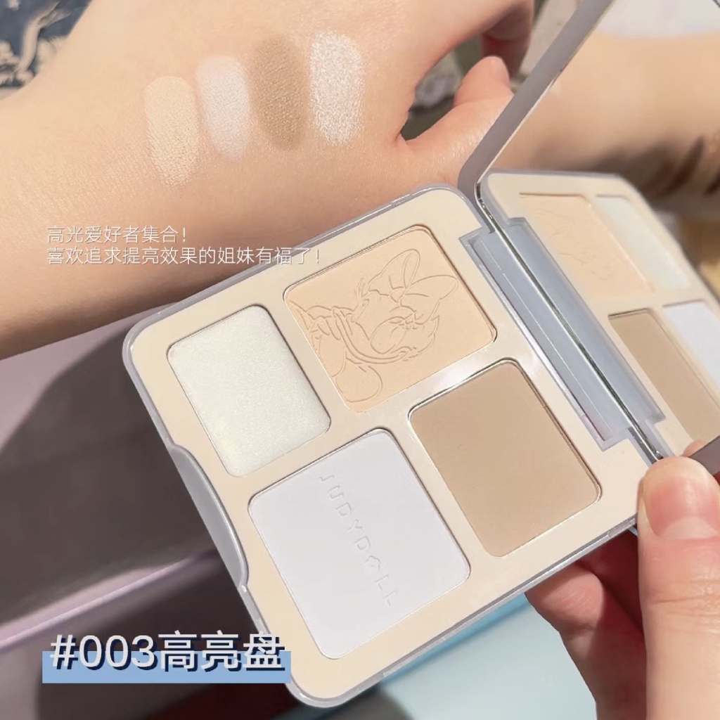 Judydoll Bảng Phấn Bắt Sáng Và Tạo Khối Toàn Diện Màu Lì Làm Sáng Da