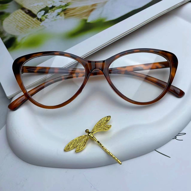 Mắt Kính Chống Ánh Sáng Xanh Siêu Nhẹ Phong Cách Retro Thời Trang Cho Nữ