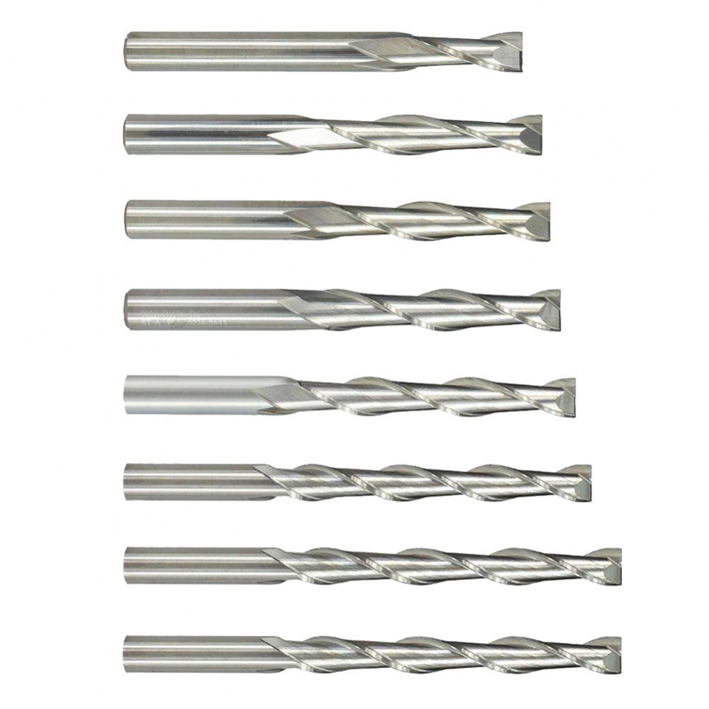 Mới Mũi Phay Cắt CNC Đầu Dẹt 6mm 2 Nhánh Chuyên Dụng