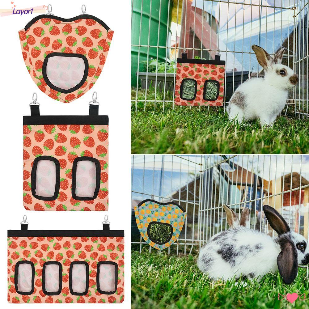Túi Oxford Đựng Thức Ăn Treo Chuồng Thú Cưng Thỏ Guinea 1 Hay