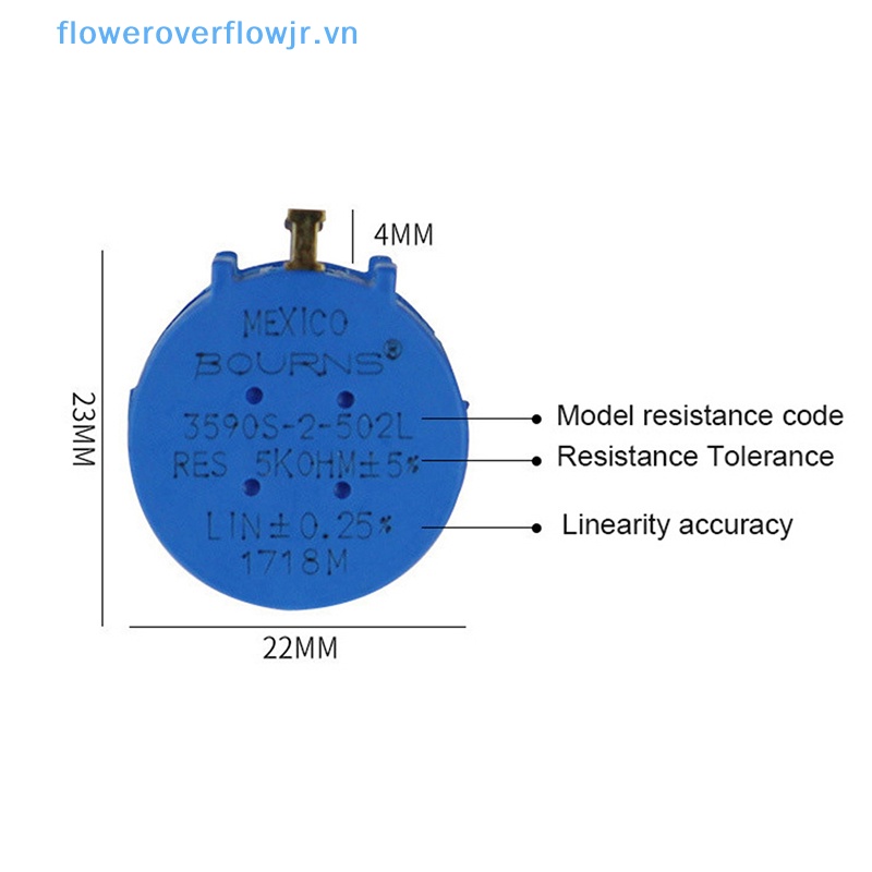 Vôn Kế FJR 3590S Series 10 Vòng Có Thể Điều Chỉnh Điện Trở