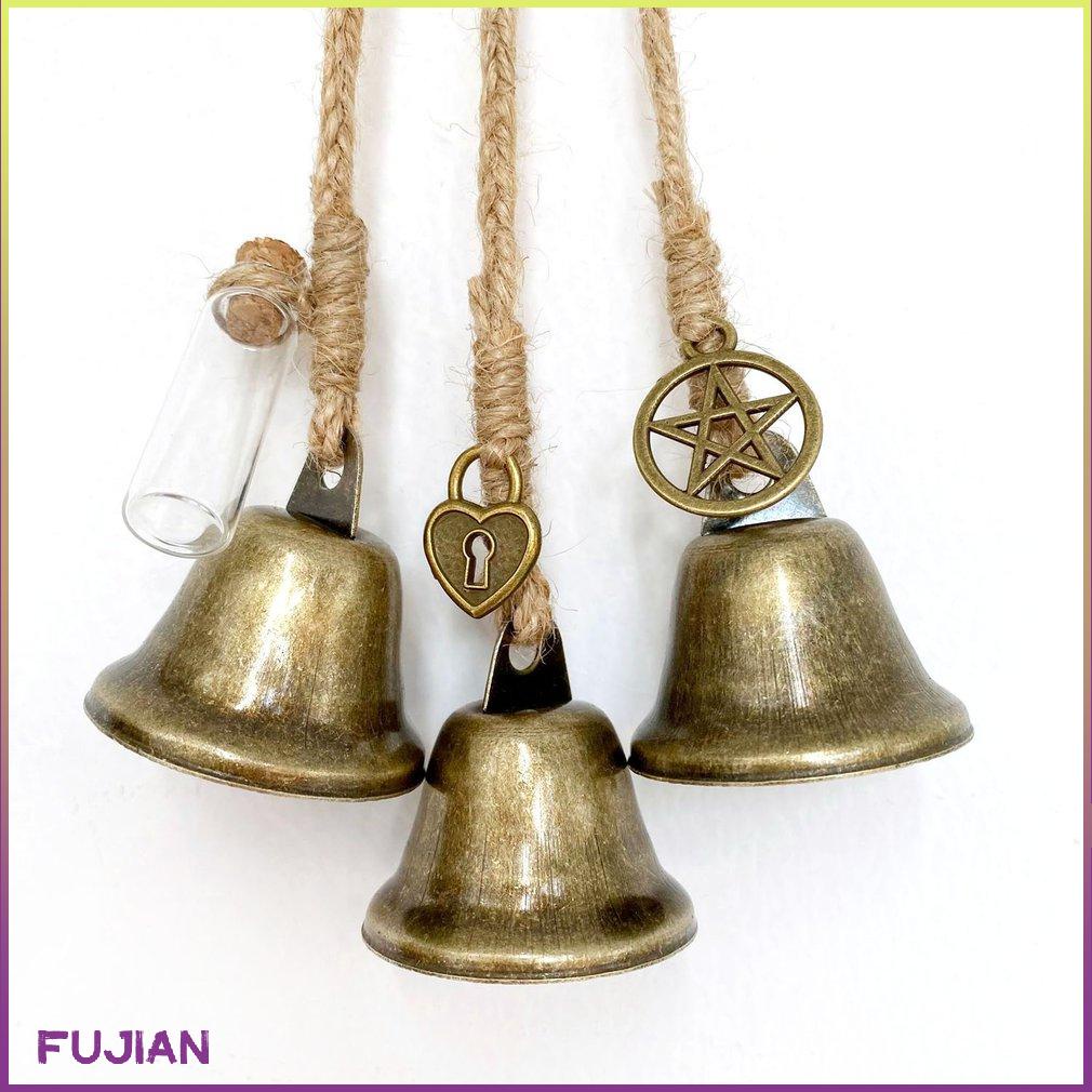 Blessing Bells 3Pcs/Set Unique Wind Chimes Pendants Amulet Evil Spirit Witch Home Wall Hanging Witchcraft