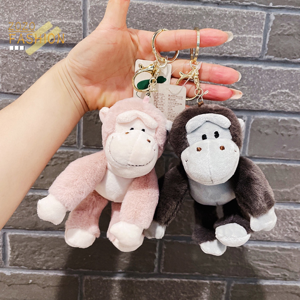 Móc Khóa Hình Khỉ Nhồi Bông Dễ Thương