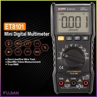 Et8101 Digital Multimeter 5999 Counts True Rms Ac/Dc Volt Amp Ohm Capacitance Frequency Ncv Diode Continuity Tester [B/6]