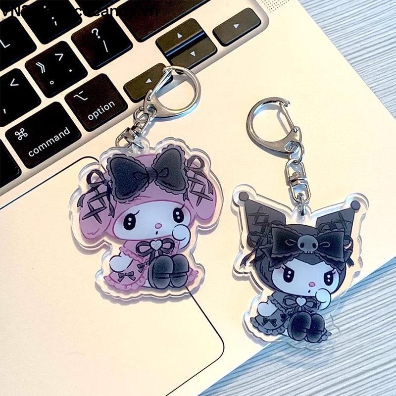 🥟ice🥟SANRIO Móc Chìa Khóa Bằng Acrylic Hình Kuromi MELODY Dễ Thương
