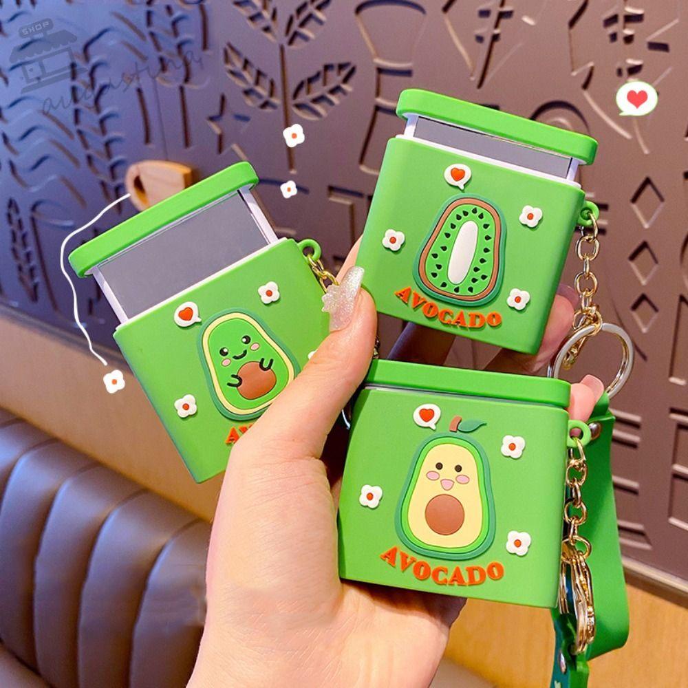 Giá Đỡ Điện Thoại Hình Trái Bơ / Kiwi Hoạt Hình Tráng Gương Đa Năng