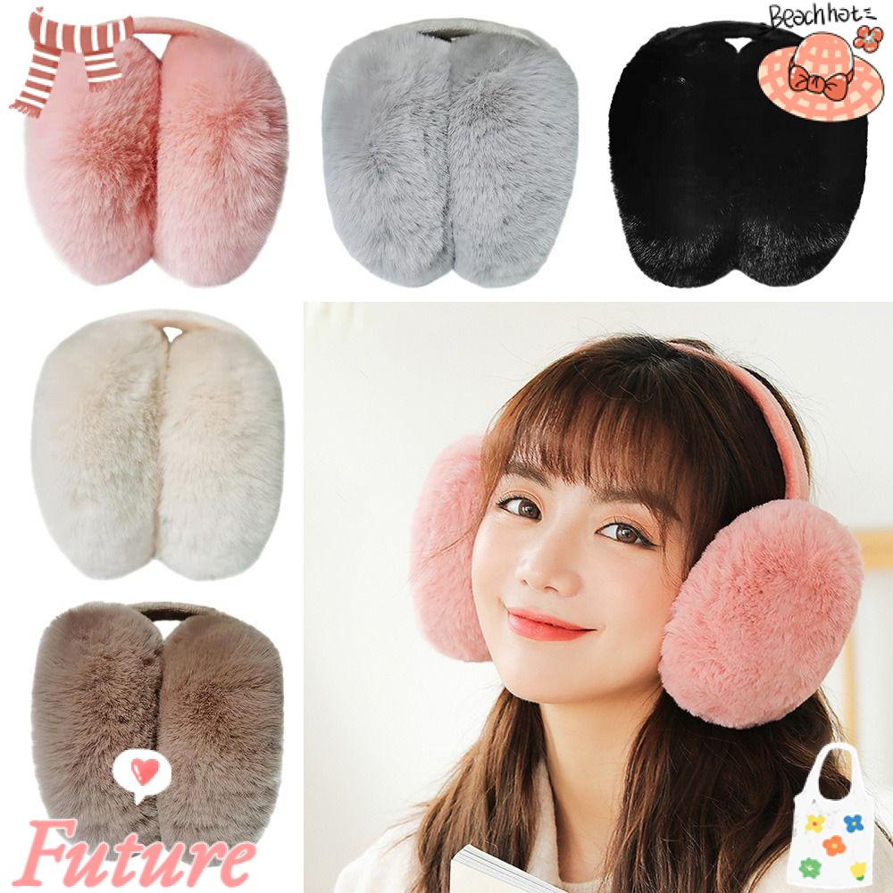 Bông Chụp Tai Bằng Lông Giả Mềm Mại Giữ Ấm Cho Nam Và Nữ