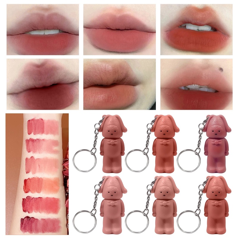 Son Môi Kobeleen Star 6 Màu Nhung Lì Làm Trắng Lâu Trôi Chống Nước Không Dính Cốc Trang Điểm Làm Đẹp Cho Nữ