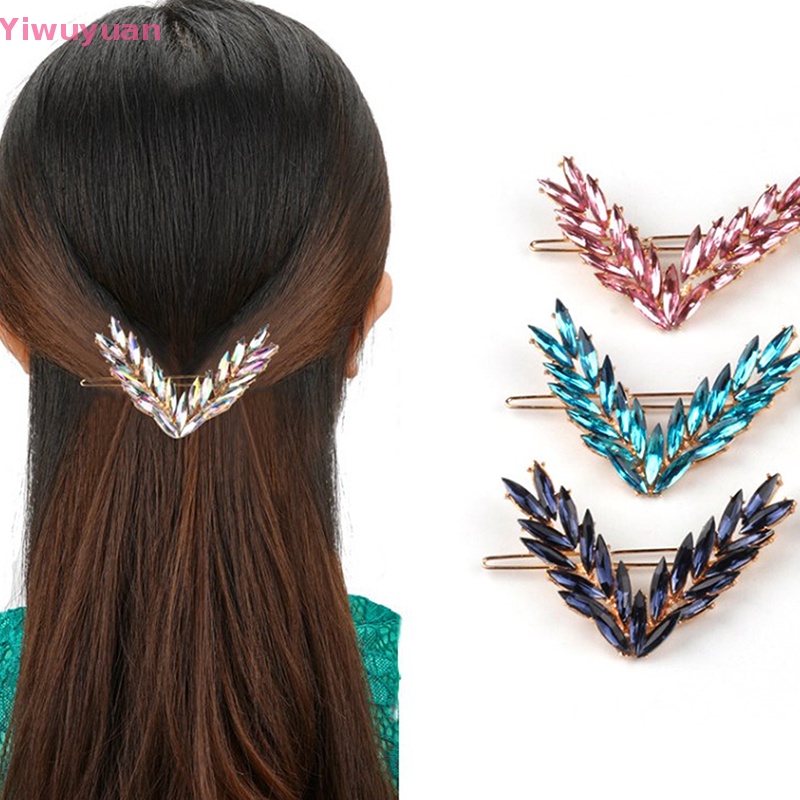 Kẹp Tóc Đính Đá Lấp Lánh Thời Trang Mới Cho Nữ