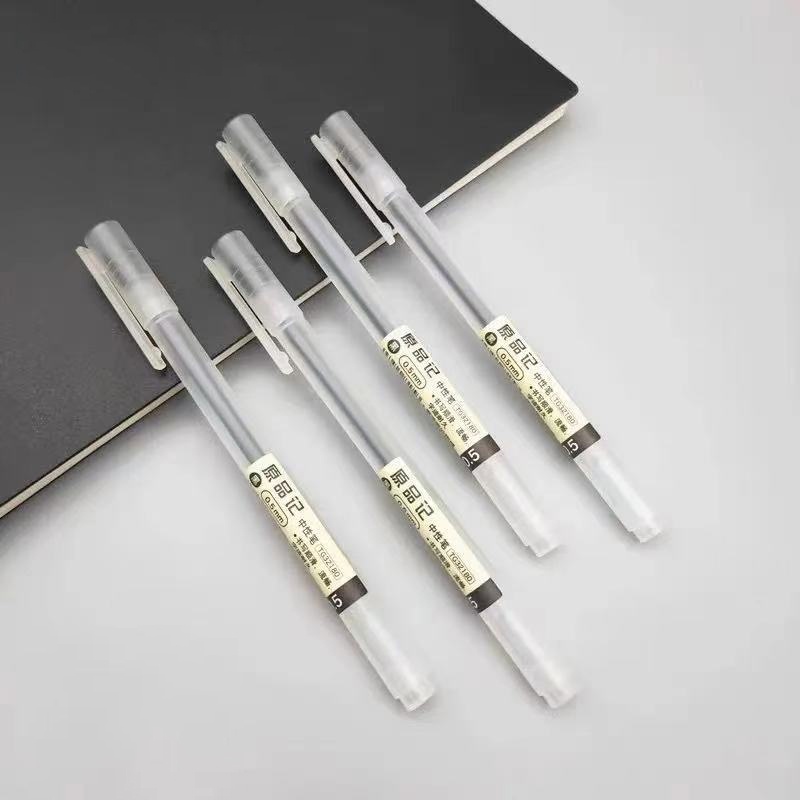 Bút Bi Mực Nhám Trong Suốt Ngòi 0.5Mm