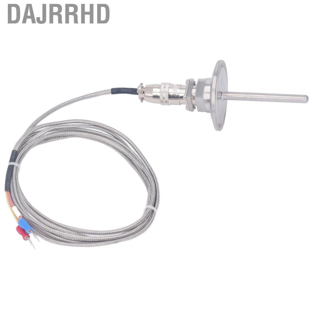 Dajrrhd K Type Thermocouple Probe  Stainless Steel Weaving -50-2280℉ 50mm Flange Shovel Connector Temperature Sensing Line for Metallurgy Industry