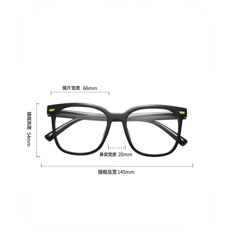 Mắt Kính Gọng Lớn Chống Ánh Sáng Xanh Phong Cách Retro Thời Trang Cho Nam