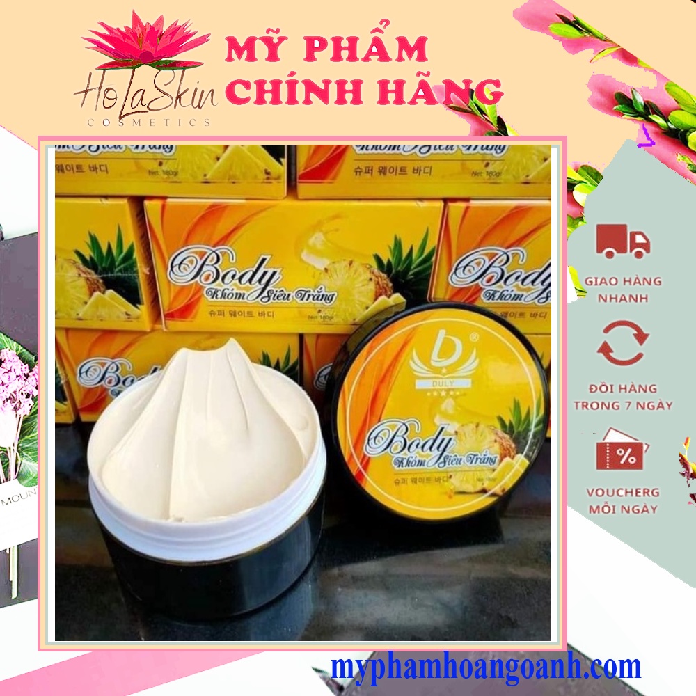 Body Khóm Vàng Duly Mẫu Mới Da Trắng Sáng Sau 7 Ngày Sử Dụng
