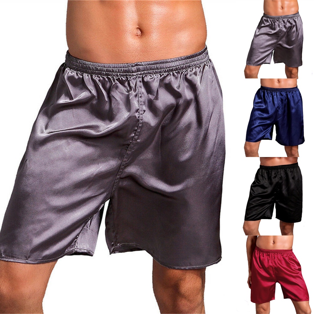 Quần Short Baggy Bằng Lụa Satin Thoải Mái Thời Trang