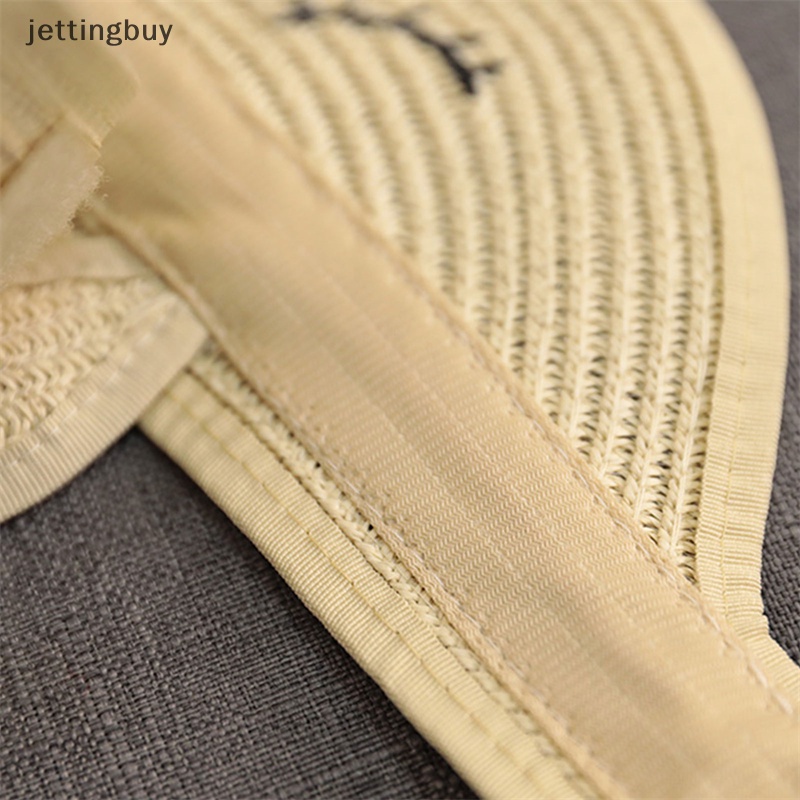 Mũ Lưỡi Trai Nửa Đầu Bằng Rơm Thời Trang Mùa Hè Dễ Thương Có Thể Điều Chỉnh Cho Bé