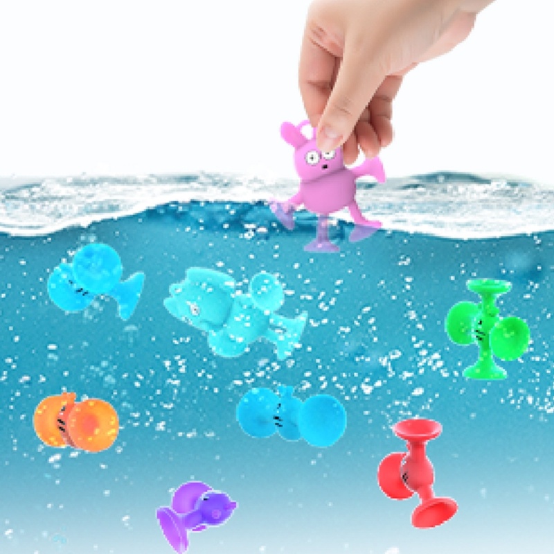 Bộ 19 Đồ Chơi Giác Hút Hình Động Vật Hoạt Hình Thiết Kế Cảm Biến Đa Năng