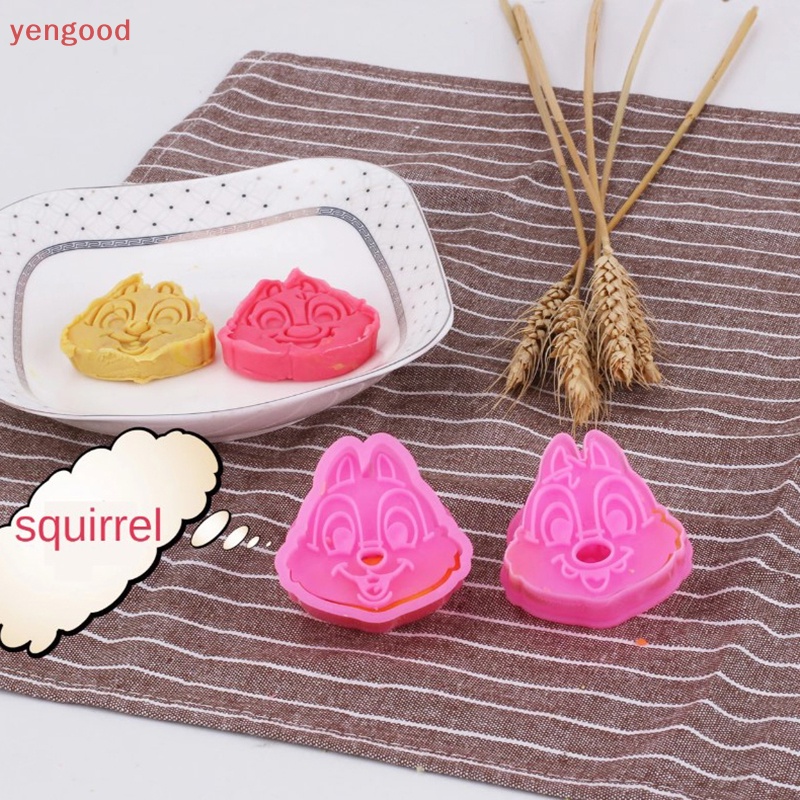 Set 2 Khuôn Cắt Bánh Quy Hình Động Vật 3D Dễ Thương