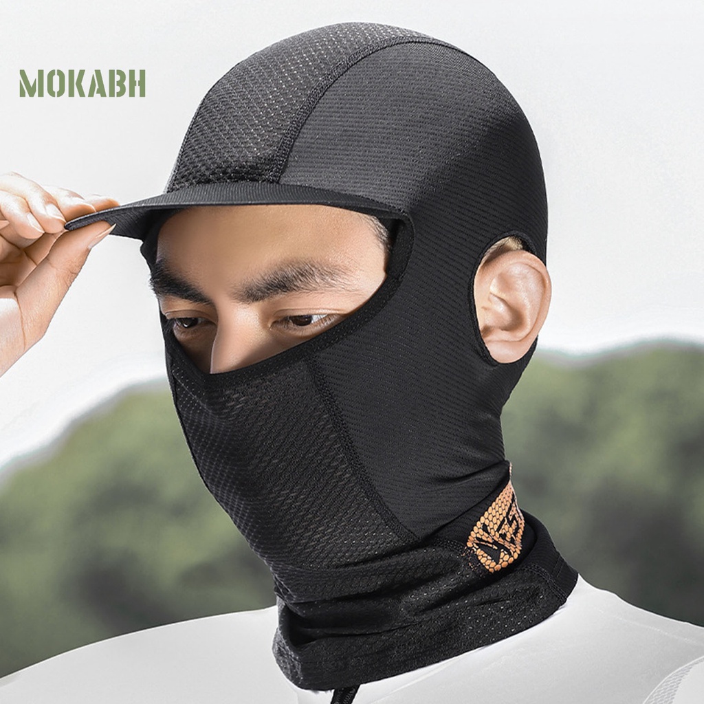 Khăn Trùm Đầu Thể Thao Bằng Lụa Lạnh Mỏng Co Giãn Thoáng Khí Thoải Mái Độ Co Giãn Cao Chống Tia UV