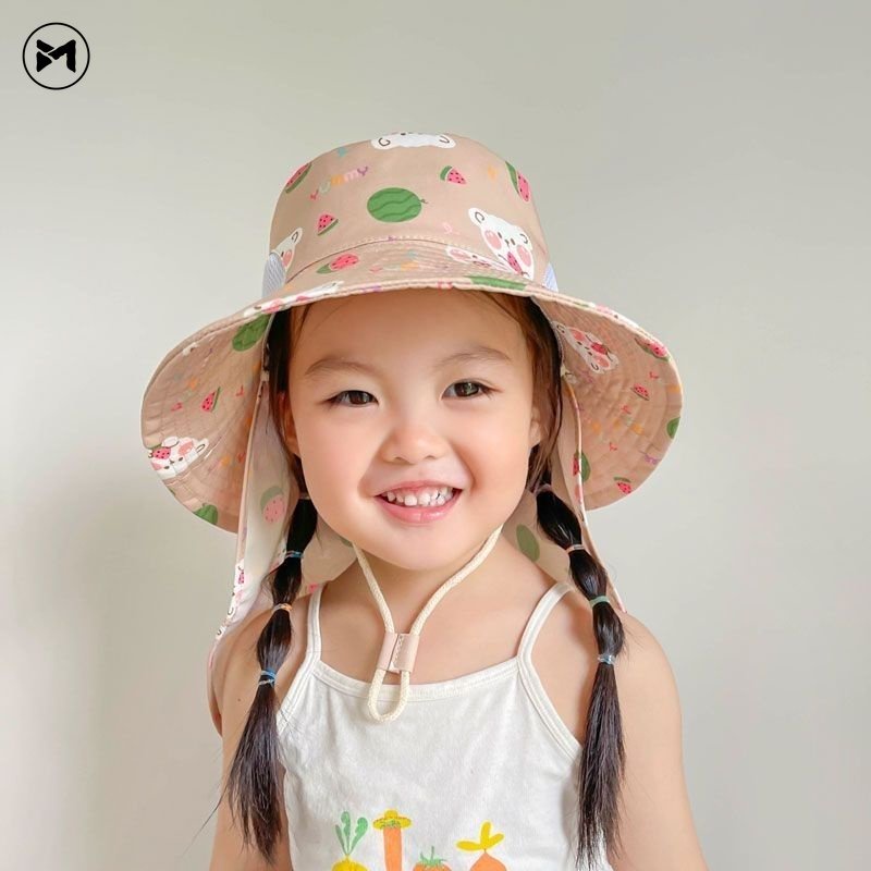Nón Vành Rộng Chống Nắng Tia UV Mẫu Mới 2023 Thời Trang Cho Bé Trai Và Gái (2-6 Tuổi)