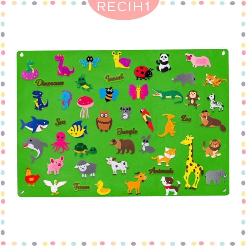 Bảng Nỉ Treo Tường Di Động Hỗ Trợ Dạy Học Montessori Cho Bé Trai 3 4 5 6