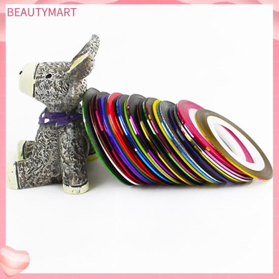 Bộ 30 Cuộn Băng Keo Dán Trang Trí Móng Tay Nhiều Màu Sắc DIY