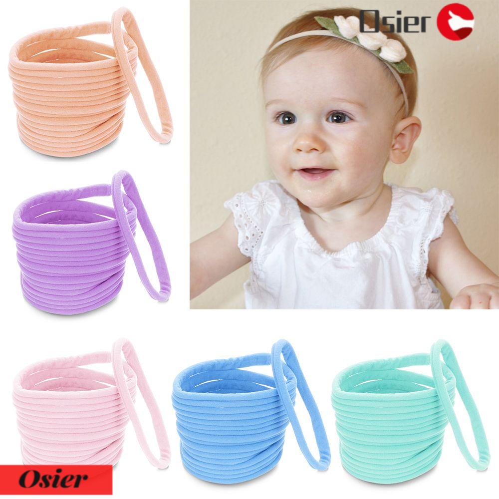 Set 10 / 10 Băng Đô Cài Tóc Co Giãn DIY Cho Bé