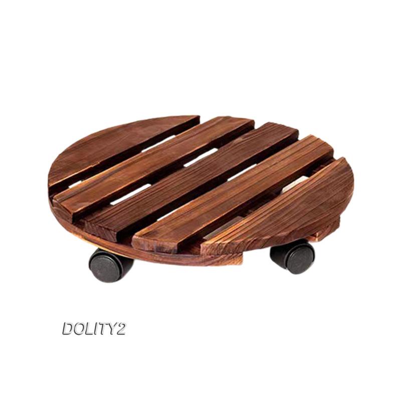 [Dolity2] Giá Đỡ Chậu Hoa Dạng Lăn Trang Trí Phòng Trong Nhà