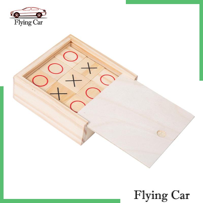 Bộ 2 Đồ Chơi Tic TAC Bằng Gỗ Trang Trí Trong Nhà / Ngoài Trời Cho Người Lớn