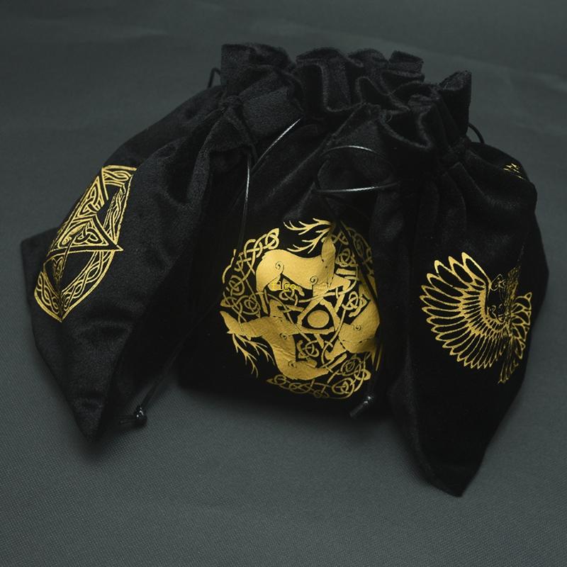 Flgo Túi Dây Rút Đựng Trang Sức Bằng Vải Nhung