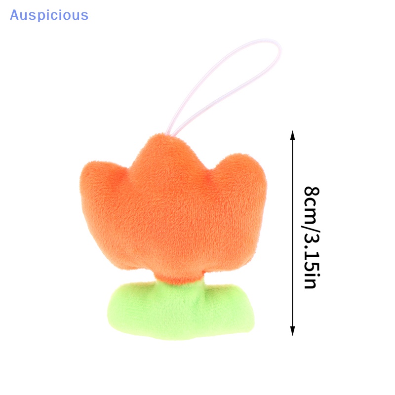 Búp Bê Nhồi Bông Hình Hoa Tulip 8cm Mềm Mại Treo Móc Khóa / Ba Lô / Túi Xách Trang Trí Xe Hơi
