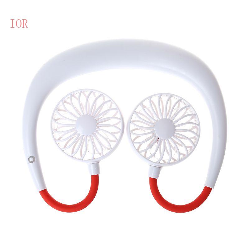 Quạt Làm Mát Mini Đeo Cổ Rảnh Tay Có Thể Sạc Lại Bằng Cổng USB