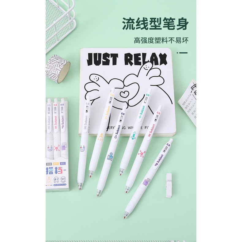 Bút Viết Dạng Nhấn Nhanh Khô Có Đầu 0.5 Carbon Chất Lượng Cao